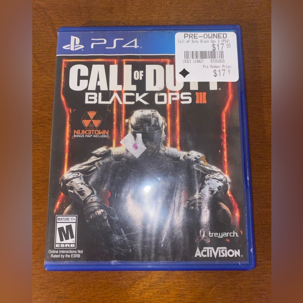 Call of Duty: Black Ops III for PS4 - Black